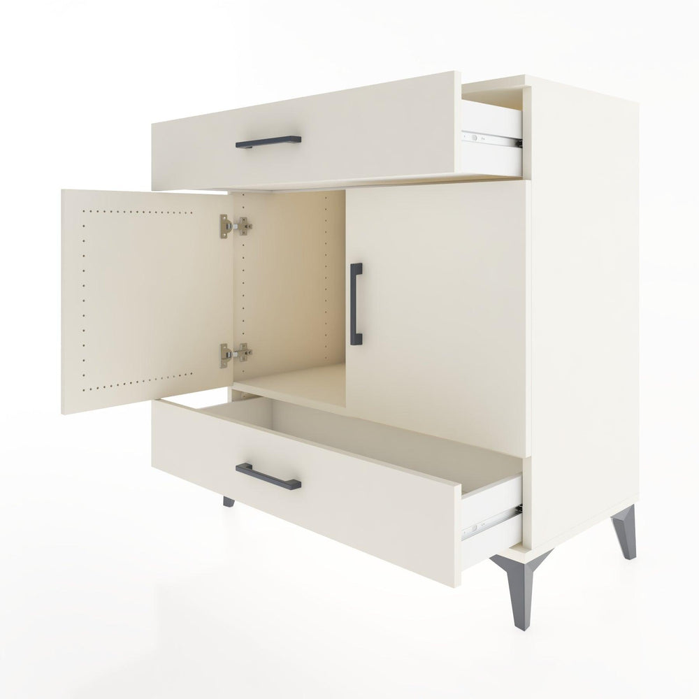 Woodntry Modular Dresser Moonstone 88x44x84 cm with Cover and Drawer KC60-1