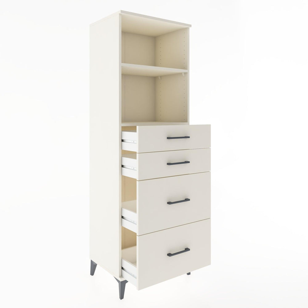Woodntry Modular Cabinet Moonstone 60x44x170 cm with Drawers and Shelves CR46-1