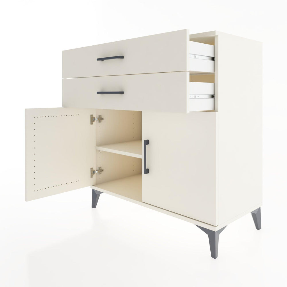 Woodntry Modular Dresser Moonstone 88x44x84 cm with Cover and Drawer KC32-1