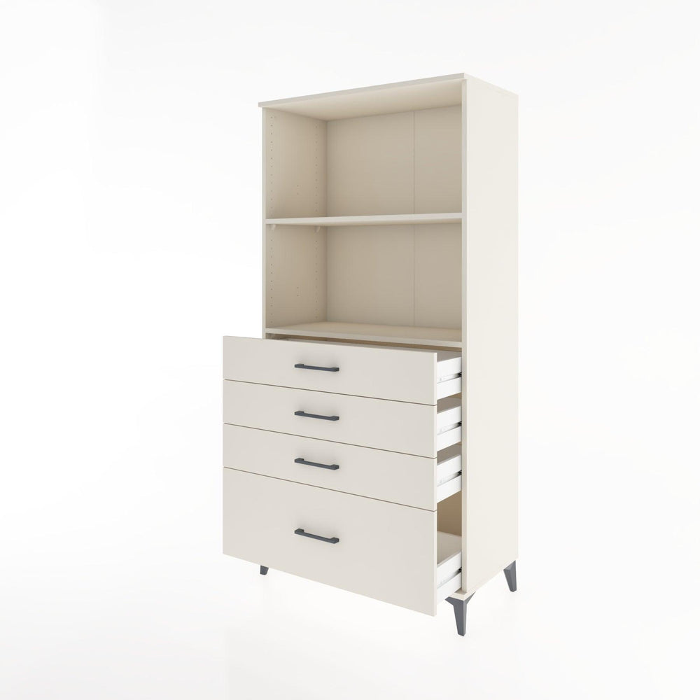 Woodntry Modüler Dolap Aytaşı 88x44x170 cm Çekmeceli ve Raflı CR41-1