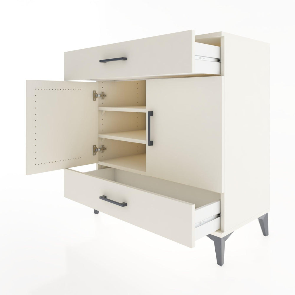 Woodntry Modular Dresser Moonstone 88x44x84 cm with Cover and Drawer KC58-1