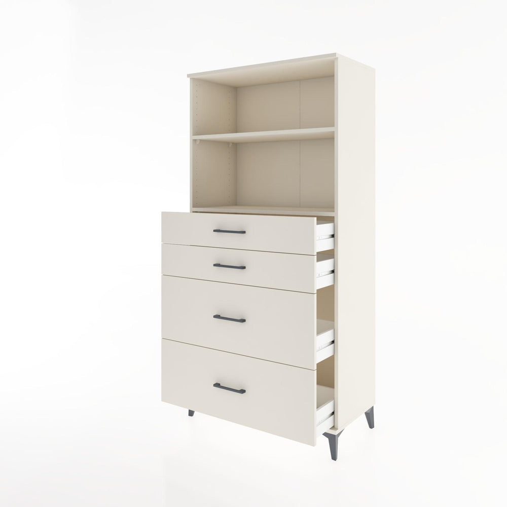 Woodntry Modular Cabinet Moonstone 88x44x170 cm with Drawers and Shelves CR47-1