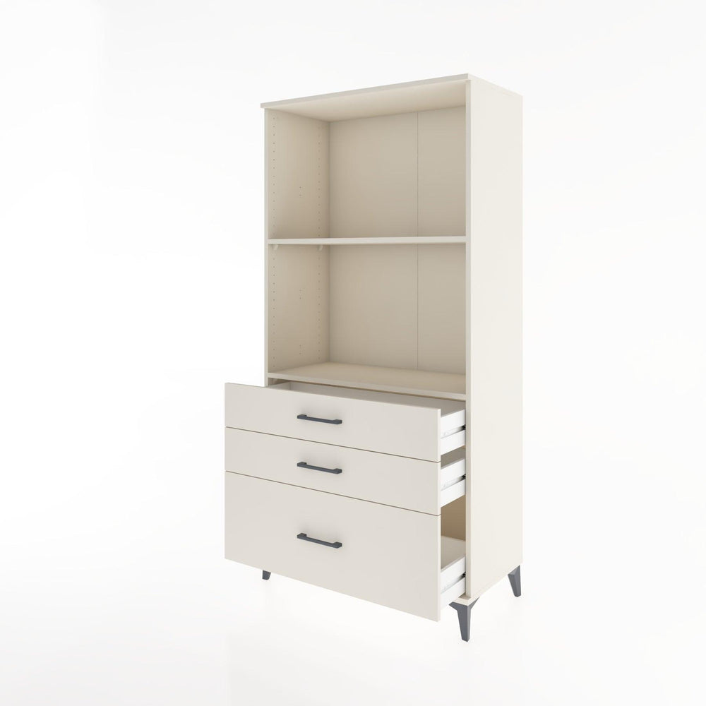 Woodntry Modular Cabinet Moonstone 88x44x170 cm with Drawers and Shelves CR42-1