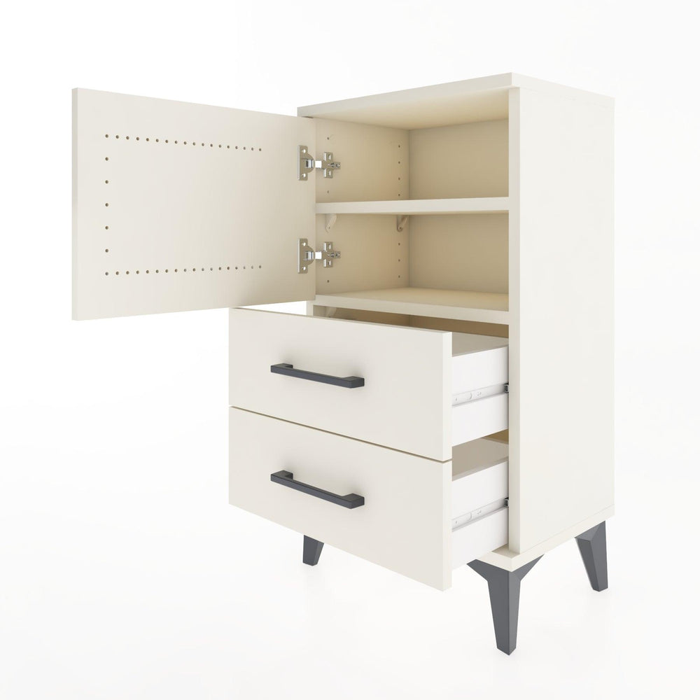 Woodntry Modüler Komodin Kapaklı 2 Çekmeceli 44x30x68 cm Aytaşı - Woodntry