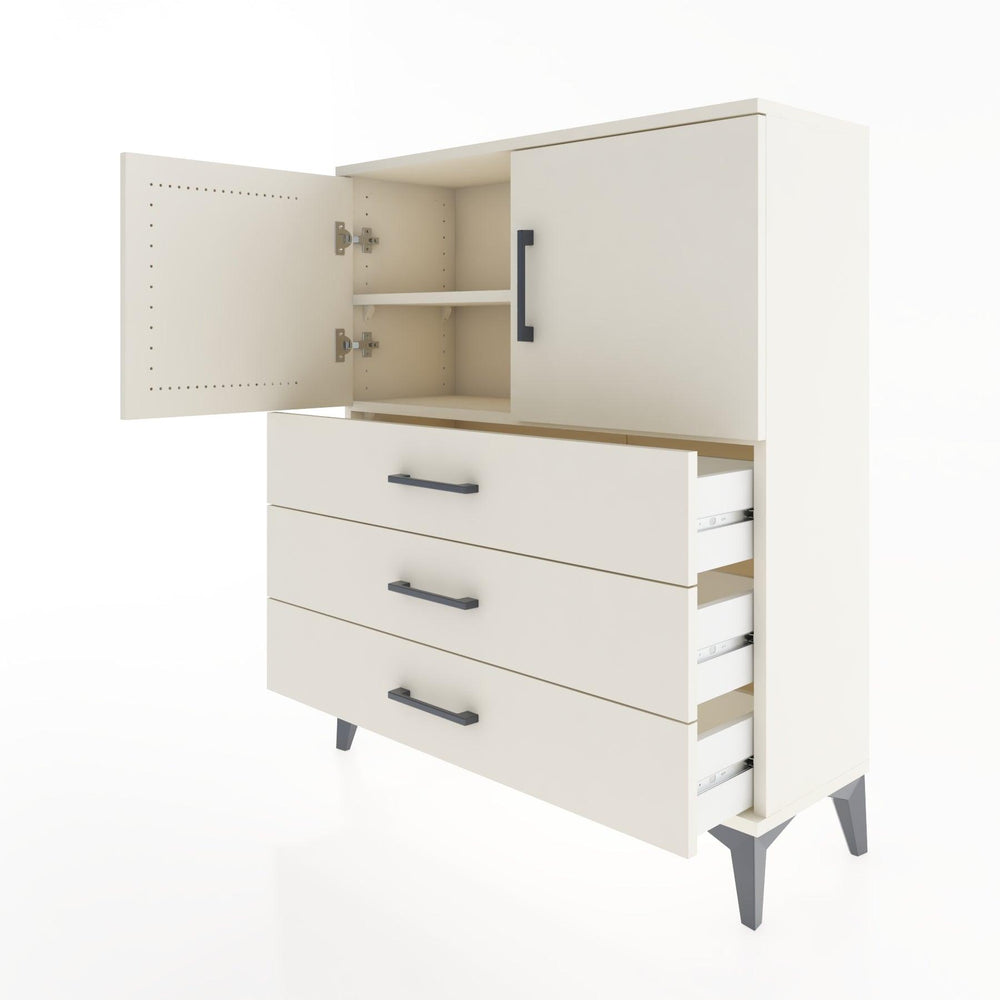 Woodntry Modüler Şifonyer Aytaşı 88x30x94 cm Kapaklı ve Çekmeceli KC7-1