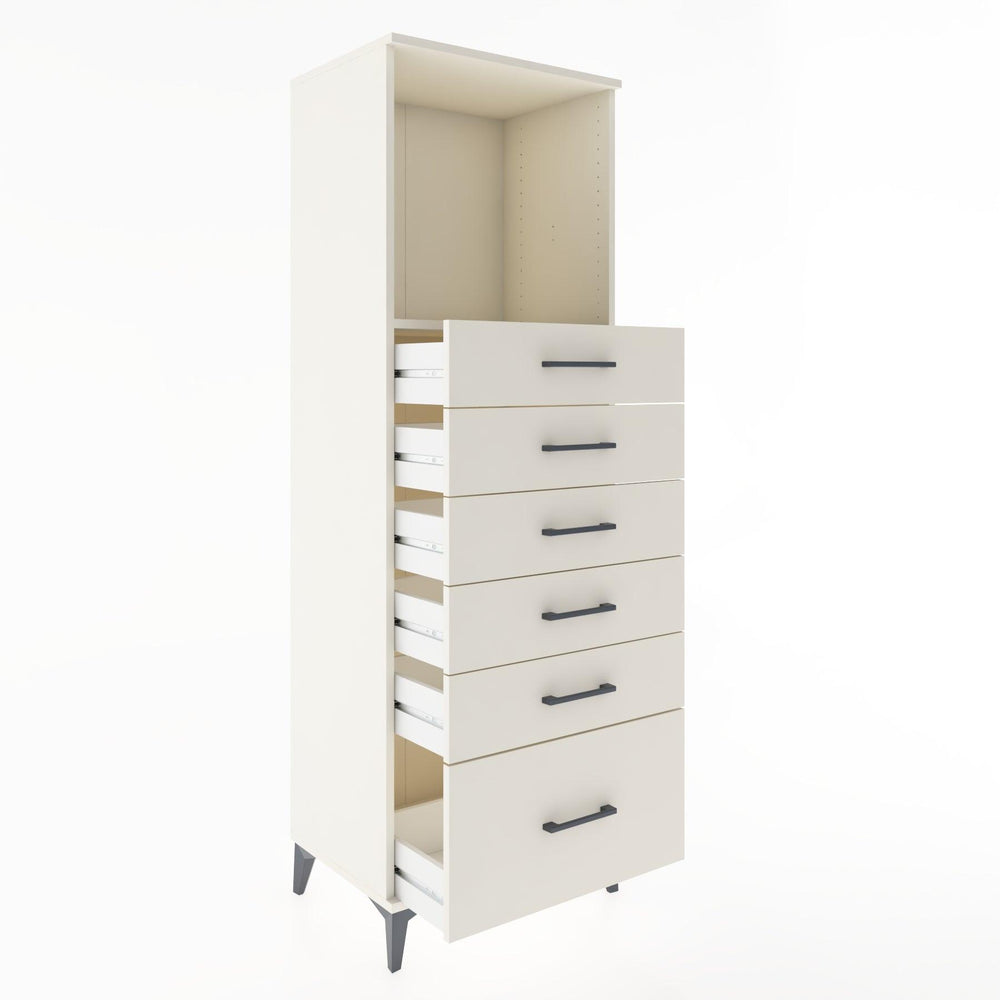 Woodntry Modular Cabinet Moonstone 60x44x170 cm with Drawers and Shelves CR39-1