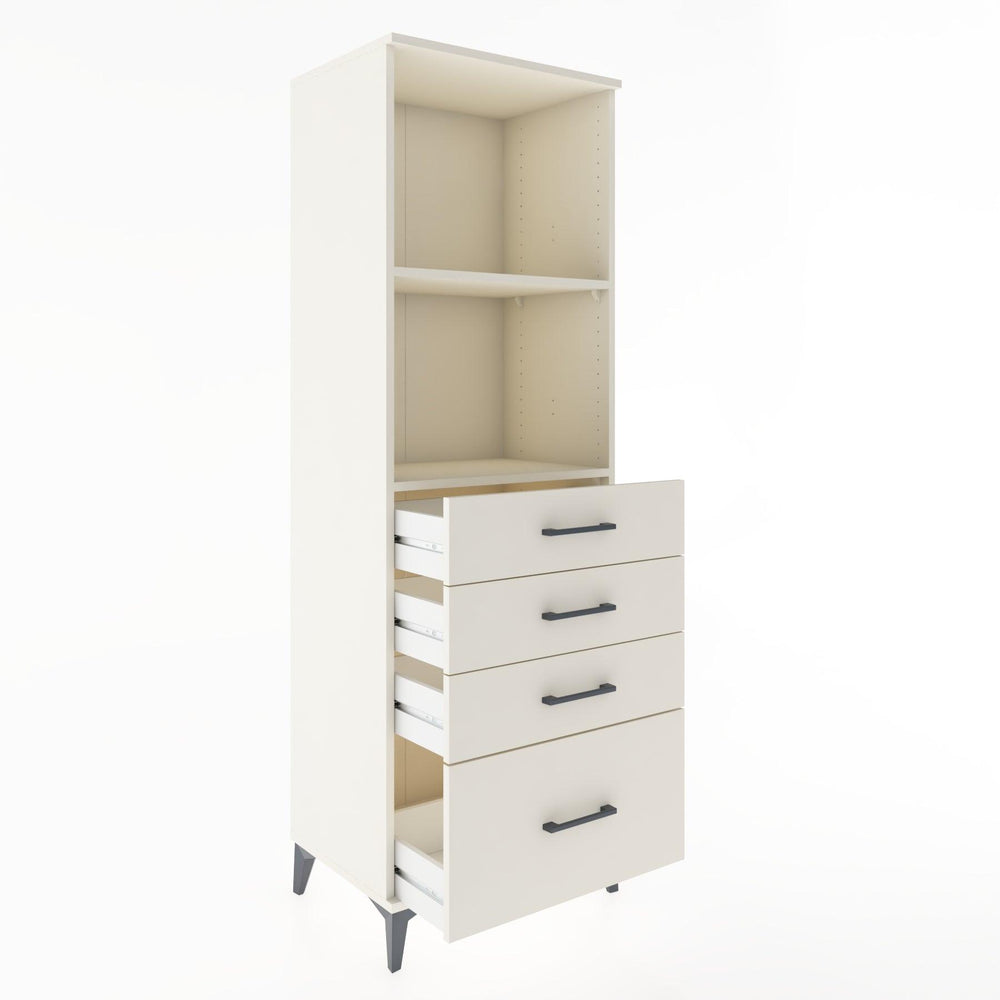 Woodntry Modular Cabinet Moonstone 60x44x170 cm with Drawers and Shelves CR41-1