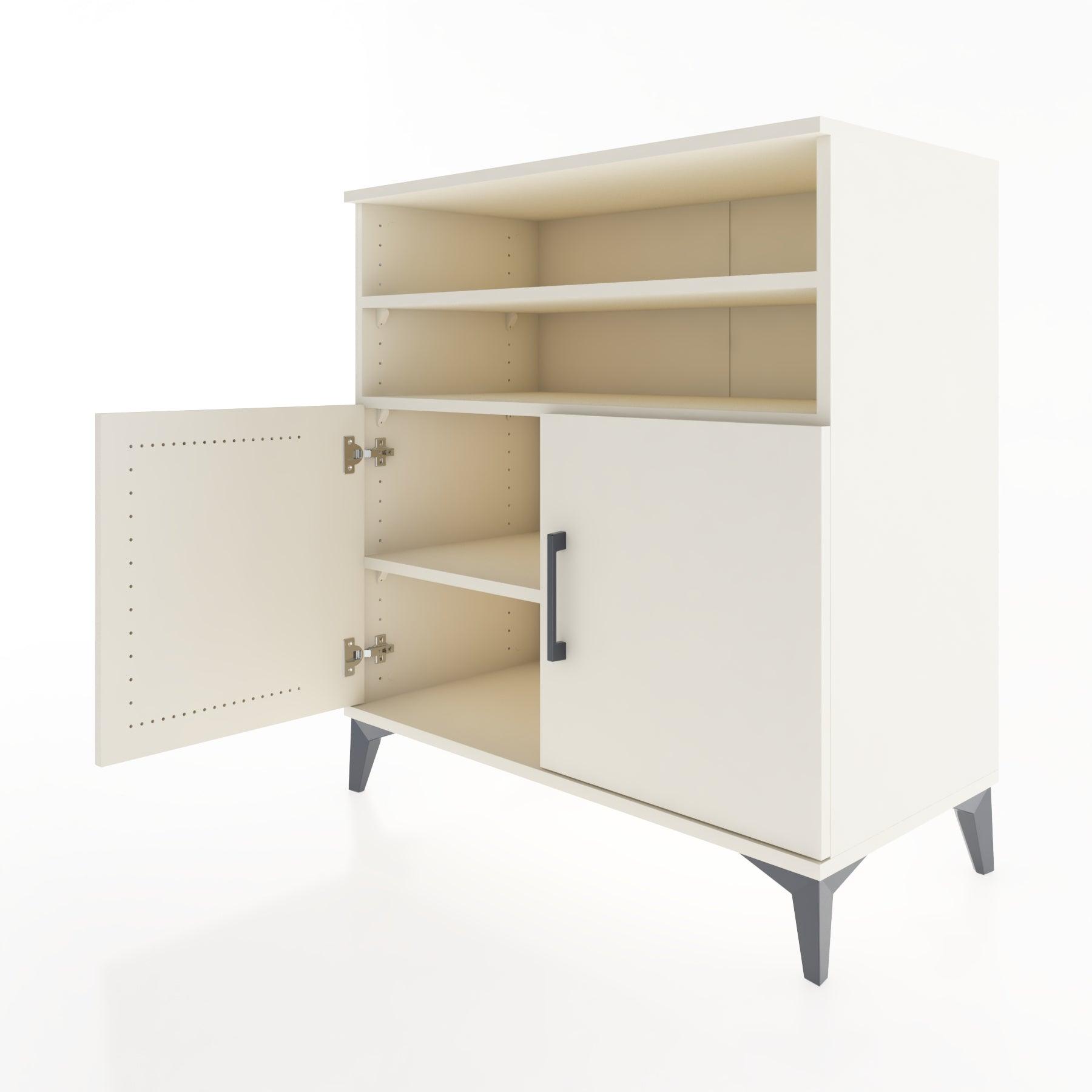 Woodntry Modular Dresser Moonstone 88x44x84 cm with Cover and Shelf KR38-1