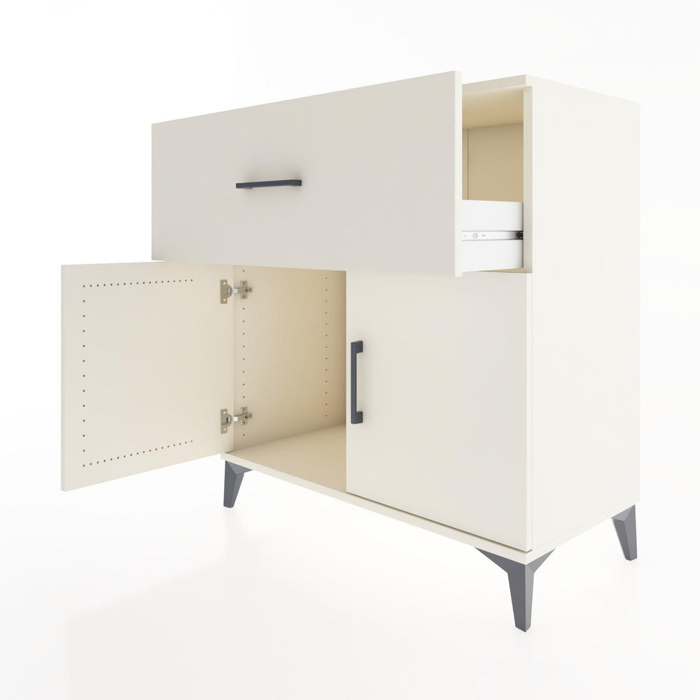 Woodntry Modular Dresser Moonstone 88x44x84 cm with Cover and Drawer KC51-1