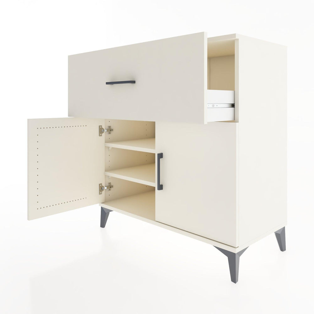 Woodntry Modular Dresser Moonstone 88x44x84 cm with Cover and Drawer KC49-1