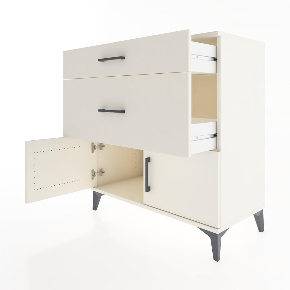 Woodntry Modüler Şifonyer Aytaşı 88x44x84 cm Kapaklı ve Çekmeceli KC116-1