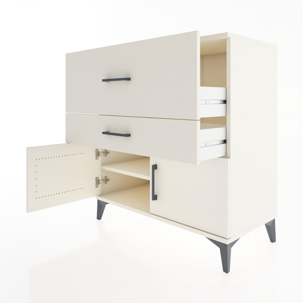 Woodntry Modüler Şifonyer Aytaşı 88x44x84 cm Kapaklı ve Çekmeceli KC105-1