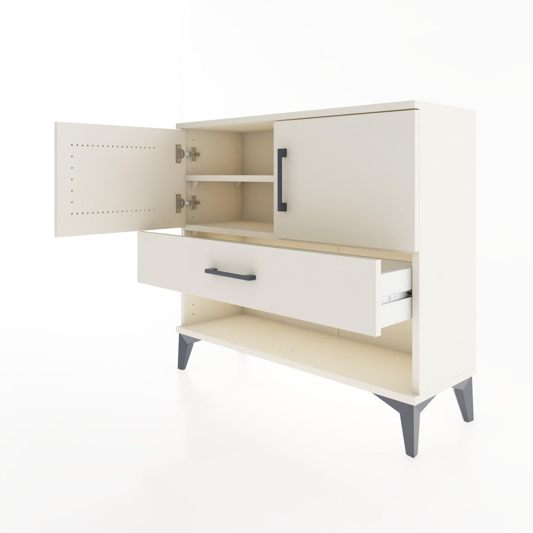 Woodntry Modüler Şifonyer Kapak ve Çekmeceli V4 88x30x68 cm Aytaşı - Woodntry