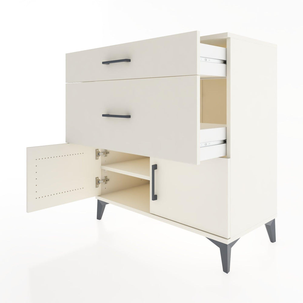 Woodntry Modular Dresser Moonstone 88x44x84 cm with Cover and Drawer KC115-1