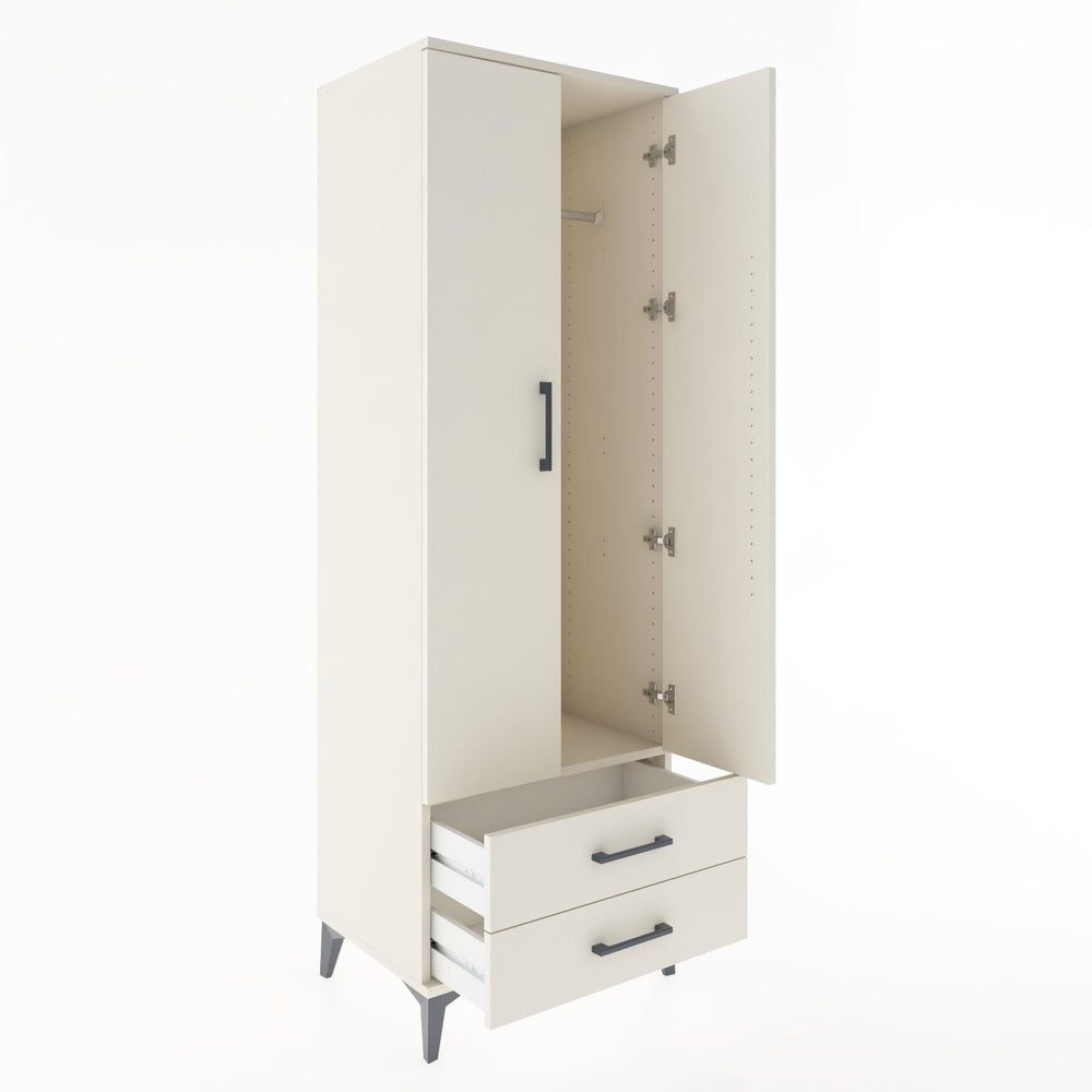 Woodntry Modüler Dolap Aytaşı 60x44x170 cm Kapaklı ve Çekmeceli KC29-1