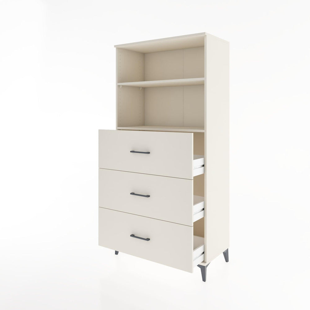 Woodntry Modular Cabinet Moonstone 88x44x170 cm with Drawers and Shelves CR52-1
