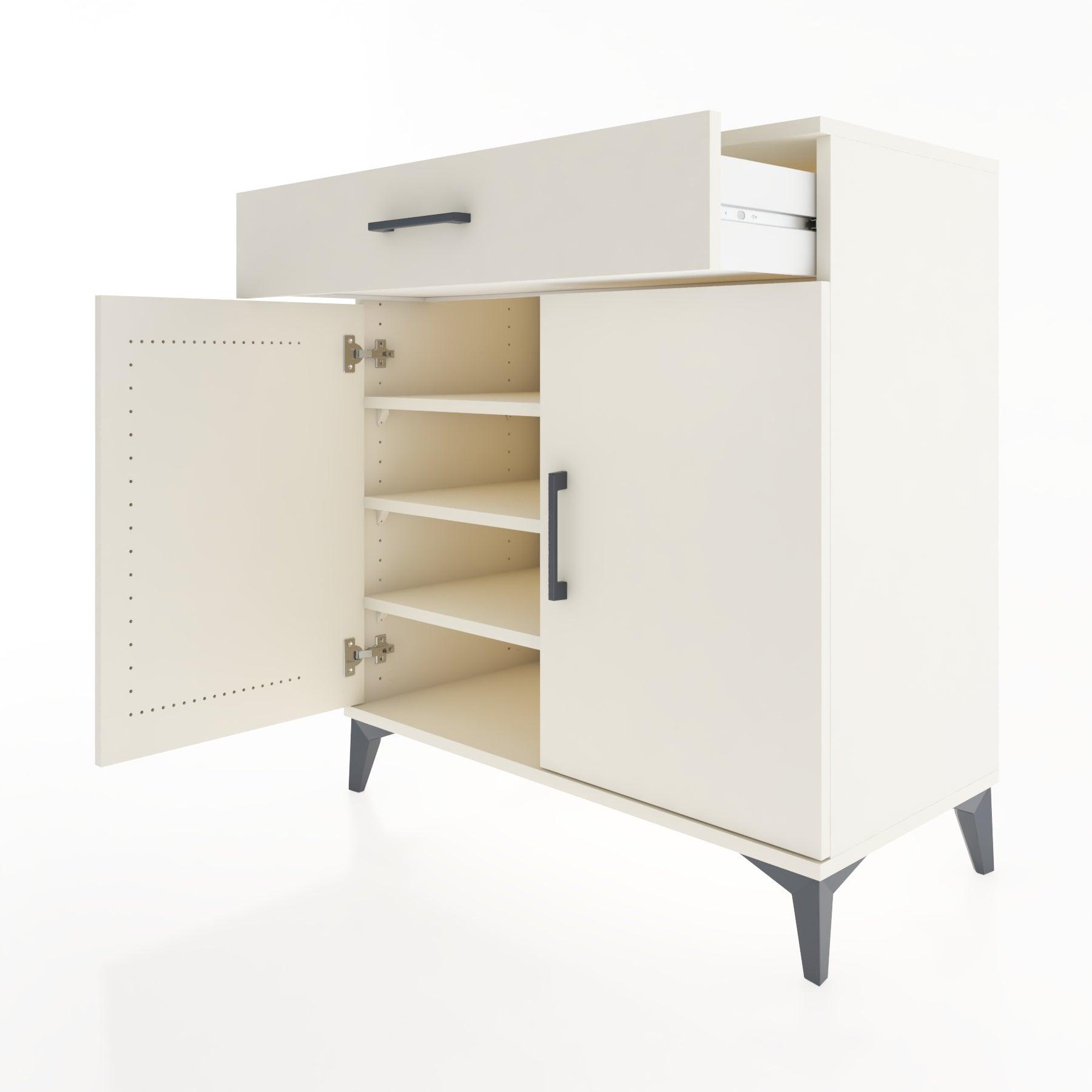 Woodntry Modular Dresser Moonstone 88x44x84 cm with Cover and Drawer KC78-1