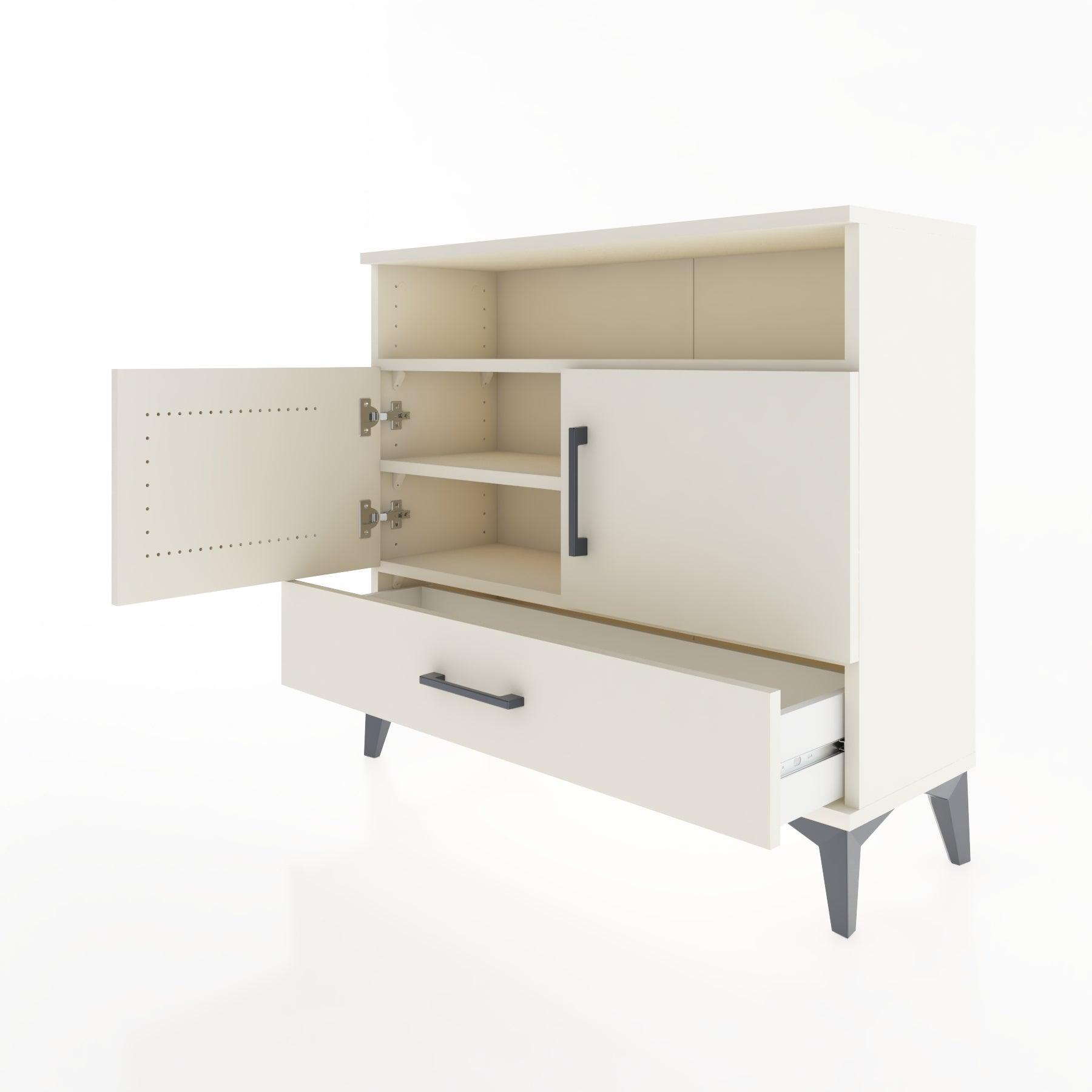 Woodntry Modüler Şifonyer Raf Kapak Çekmeceli 88x30x68 cm Aytaşı - Woodntry