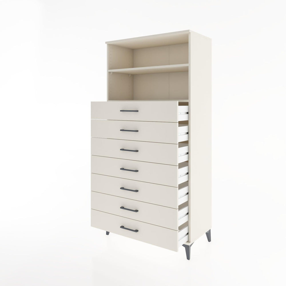 Woodntry Modular Cabinet Moonstone 88x44x170 cm with Drawers and Shelves CR33-1