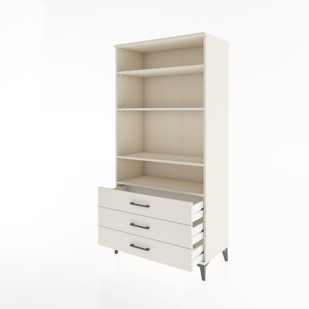 Woodntry Modular Cabinet Moonstone 88x44x170 cm with Drawers and Shelves CR37-1