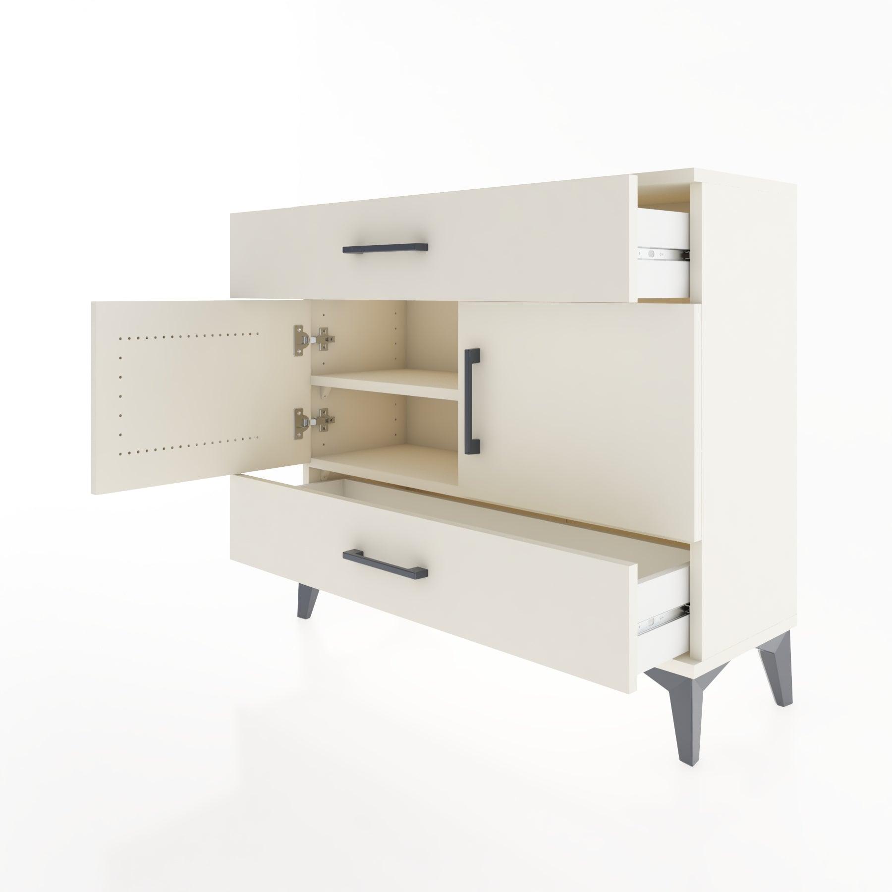 Woodntry Modüler Şifonyer Çekmece ve Kapaklı T2 88x30x94 cm Aytaşı - Woodntry