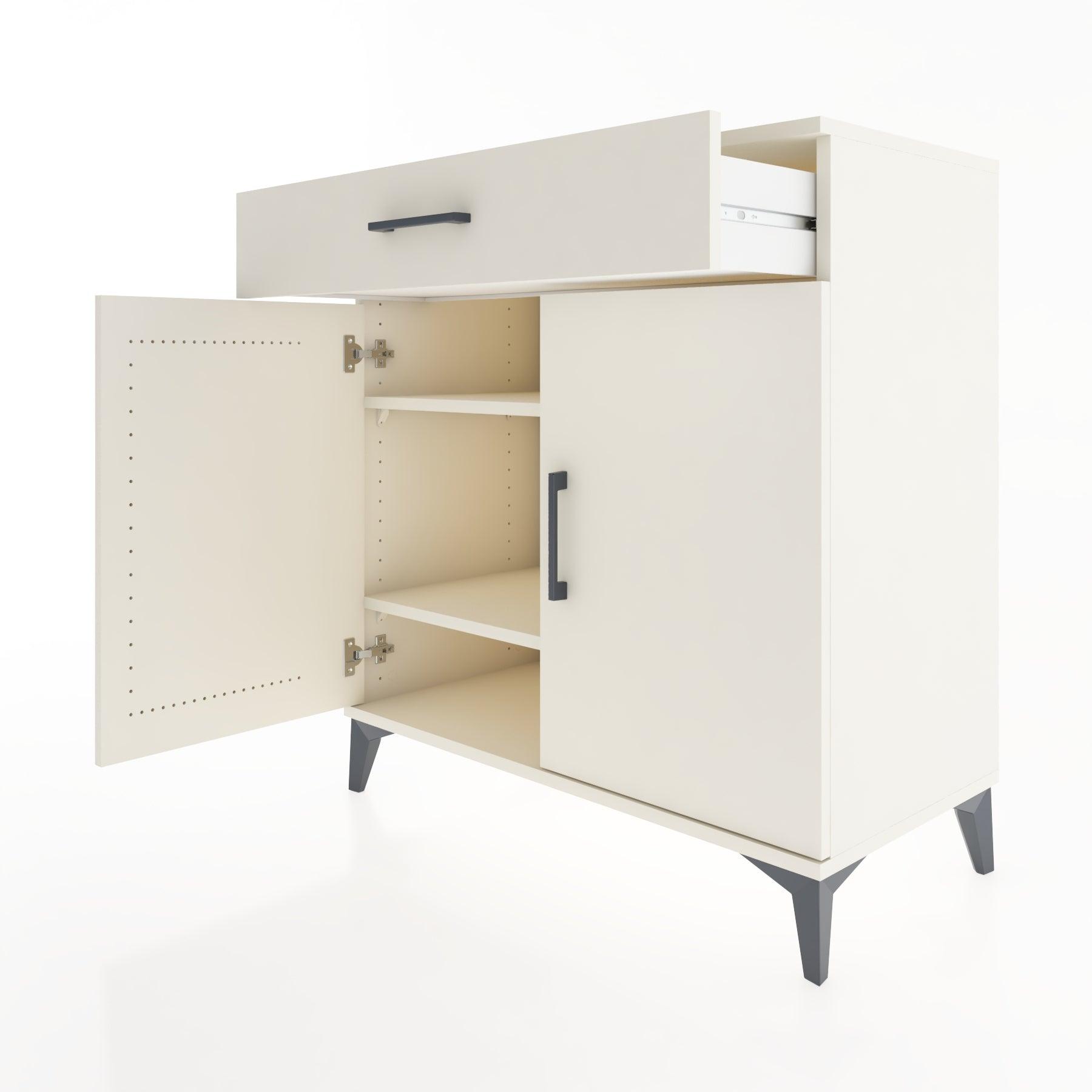 Woodntry Modular Dresser Moonstone 88x44x84 cm with Cover and Drawer KC79-1