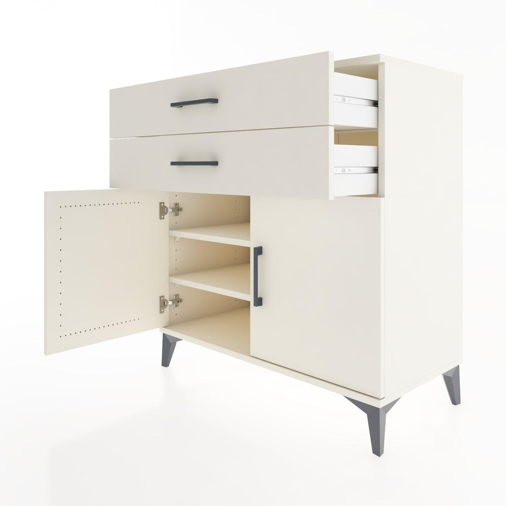 Woodntry Modular Dresser Moonstone 88x44x84 cm with Cover and Drawer KC31-1