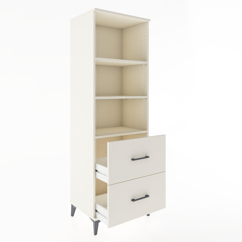 Woodntry Modular Cabinet Moonstone 60x44x170 cm with Drawers and Shelves CR48-1
