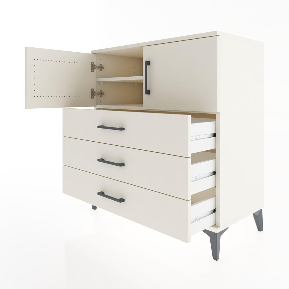 Woodntry Modular Dresser Moonstone 88x44x84 cm with Cover and Drawer KC97-1