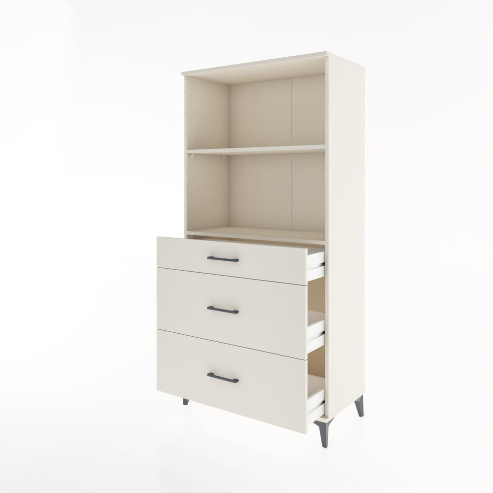 Woodntry Modular Cabinet Moonstone 88x44x170 cm with Drawers and Shelves CR48-1