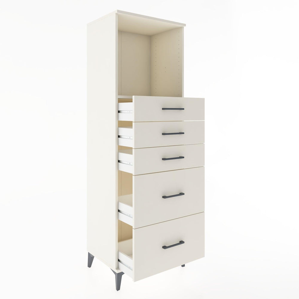 Woodntry Modüler Dolap Aytaşı 60x44x170 cm Çekmeceli ve Raflı CR45-1