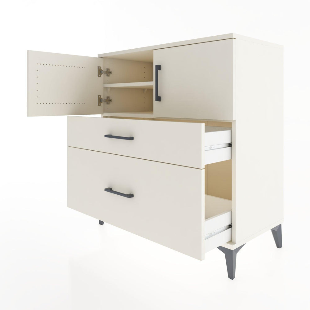 Woodntry Modular Dresser Moonstone 88x44x84 cm with Cover and Drawer KC109-1