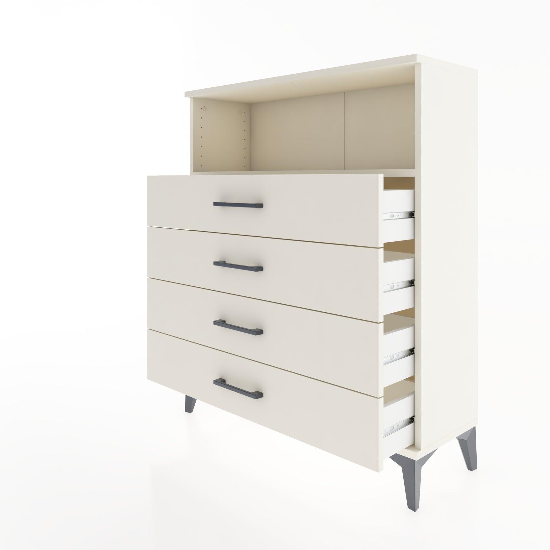 Woodntry Modüler Şifonyer Aytaşı 88x30x94 cm Çekmeceli ve Raflı CR19-1