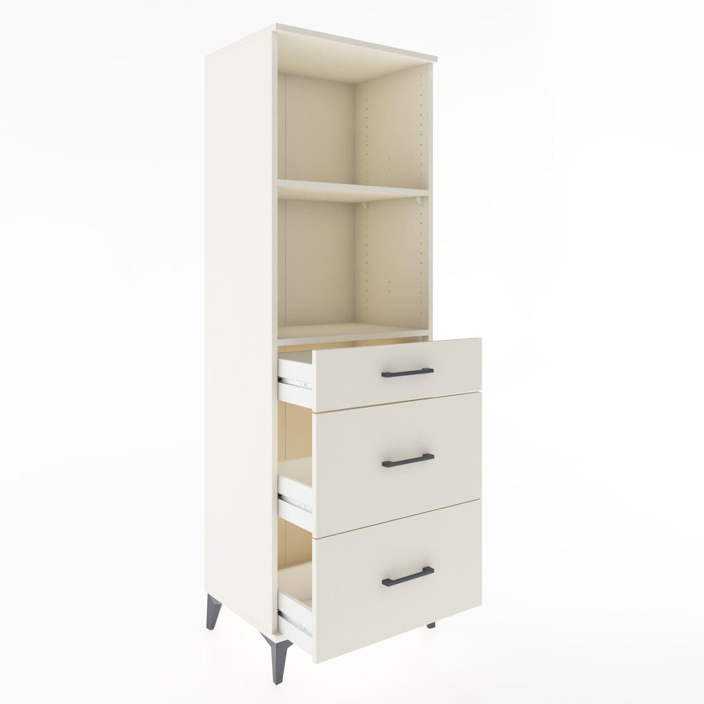 Woodntry Modular Cabinet Moonstone 60x44x170 cm with Drawers and Shelves CR47-1