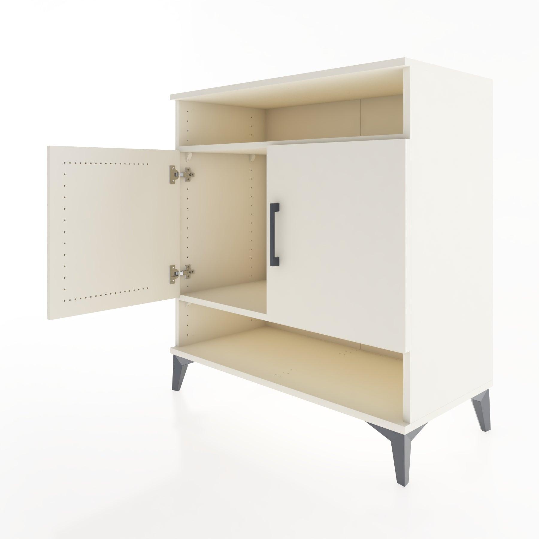 Woodntry Modular Dresser Moonstone 88x44x84 cm with Cover and Shelf KR69-1