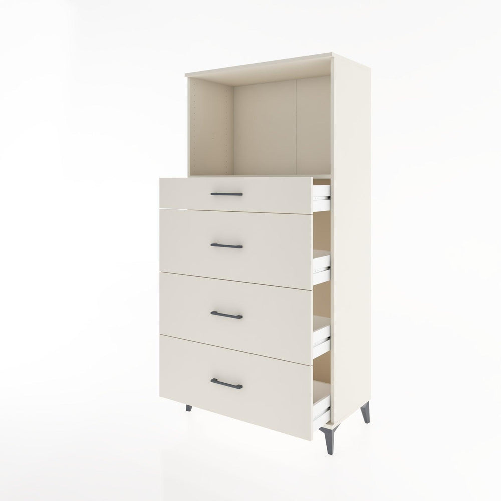 Woodntry Modular Cabinet Moonstone 88x44x170 cm with Drawers and Shelves CR51-1