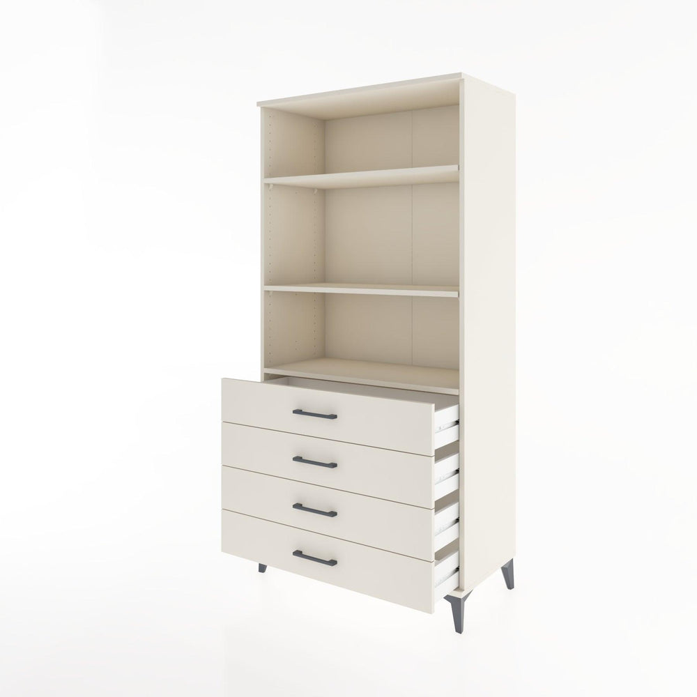 Woodntry Modular Cabinet Moonstone 88x44x170 cm with Drawers and Shelves CR36-1
