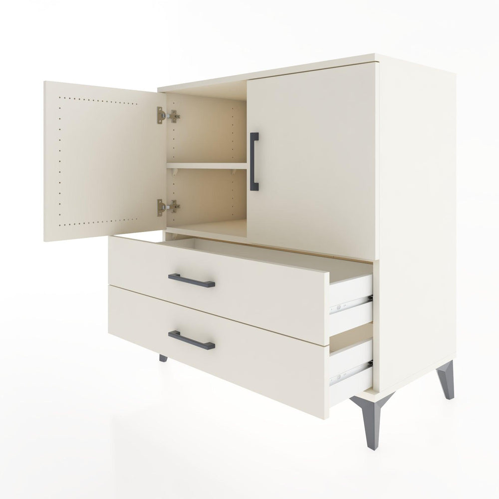 Woodntry Modular Dresser Moonstone 88x44x84 cm with Cover and Drawer KC23-1