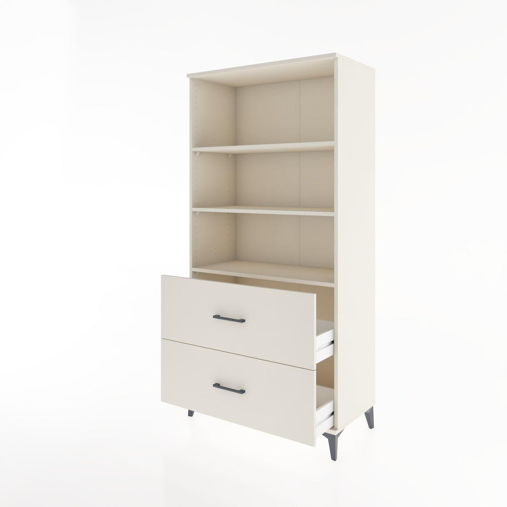Woodntry Modular Cabinet Moonstone 88x44x170 cm with Drawers and Shelves CR49-1