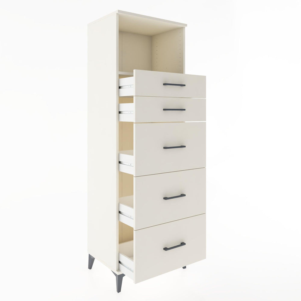Woodntry Modular Cabinet Moonstone 60x44x170 cm with Drawers and Shelves CR49-1