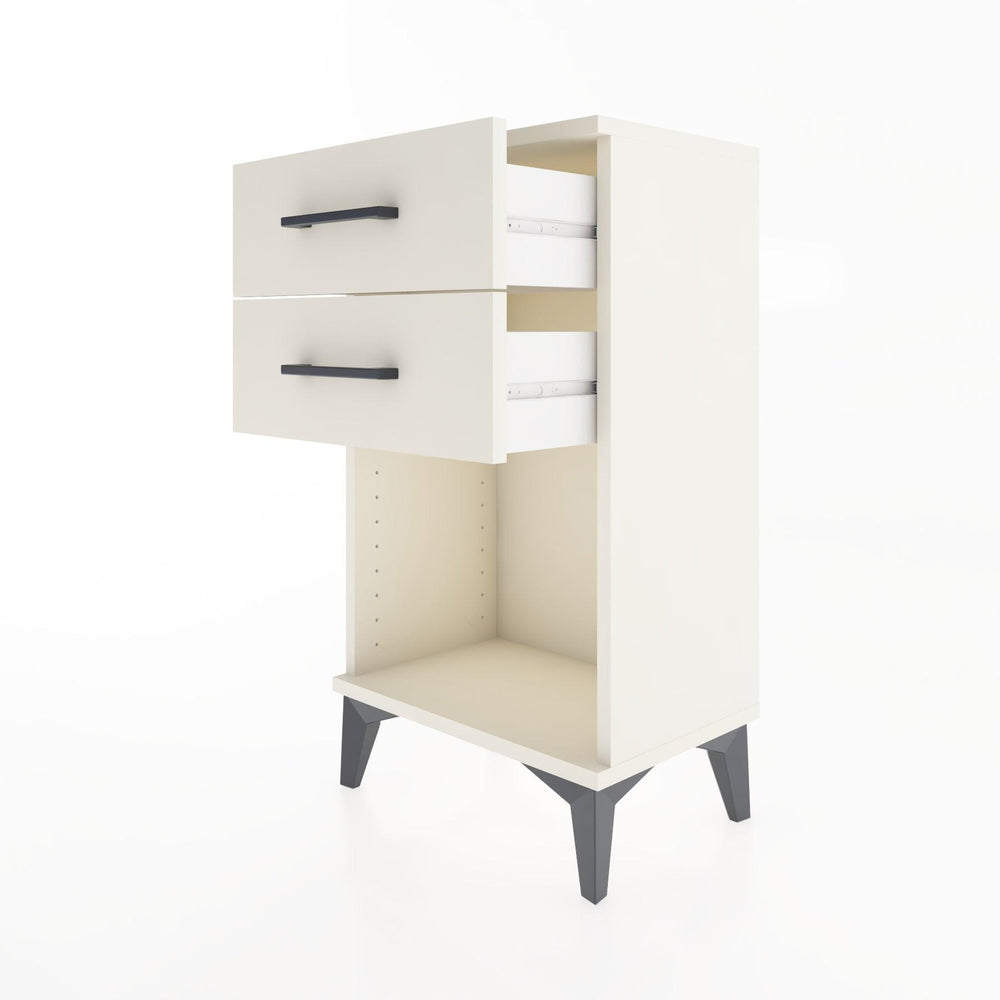 Woodntry Modüler Komodin 2 Çekmece ve Raflı V1 44x30x68 cm Aytaşı - Woodntry