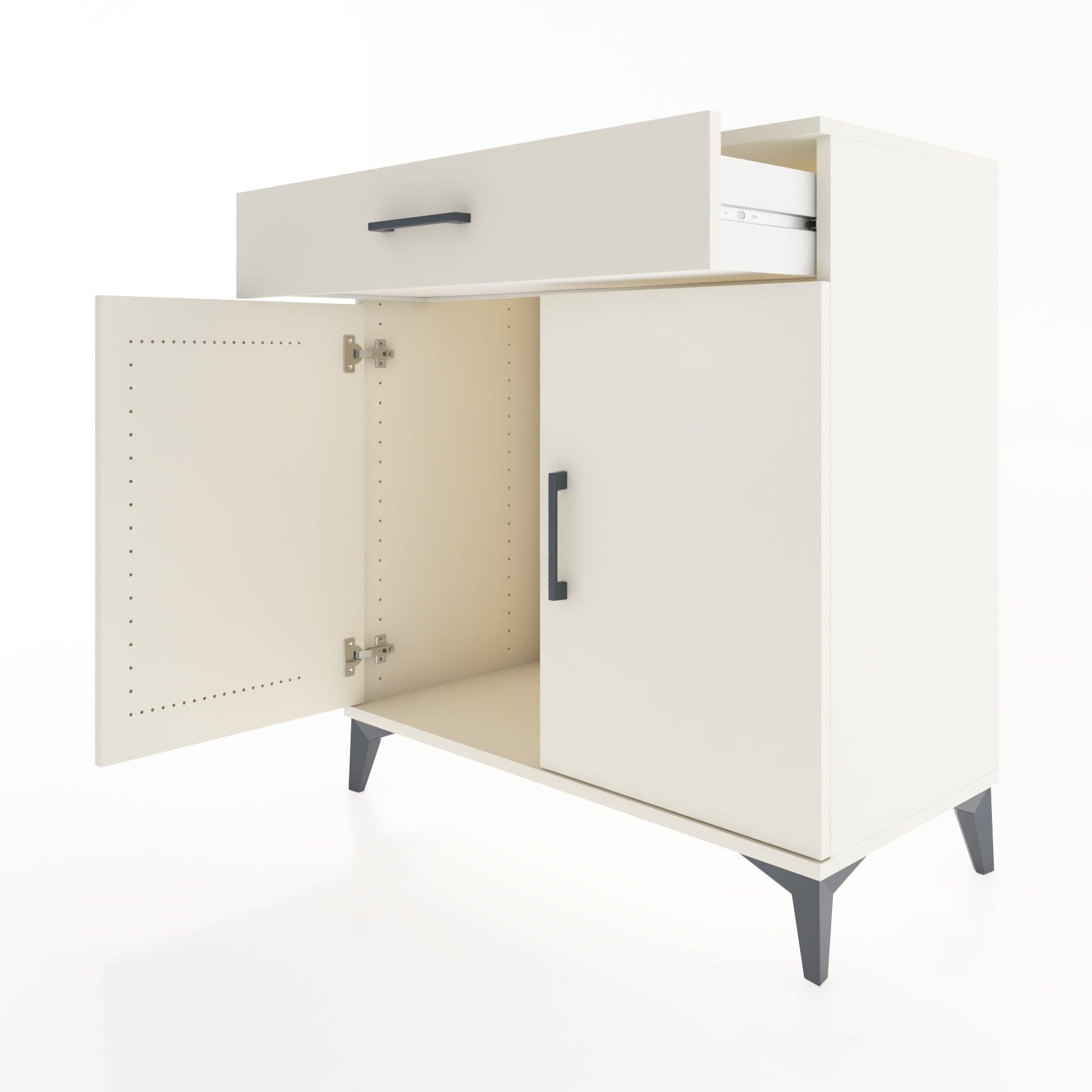 Woodntry Modular Dresser Moonstone 88x44x84 cm with Cover and Drawer KC81-1