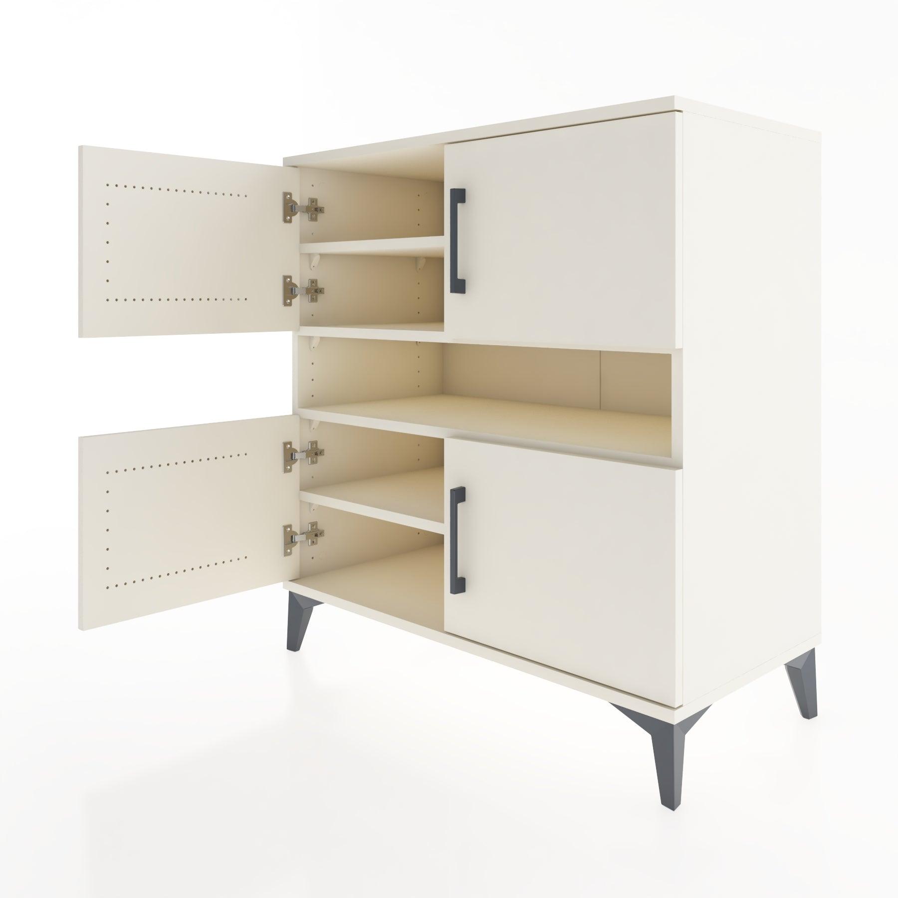 Woodntry Modular Dresser Moonstone 88x44x84 cm with Cover and Drawer KC102-1