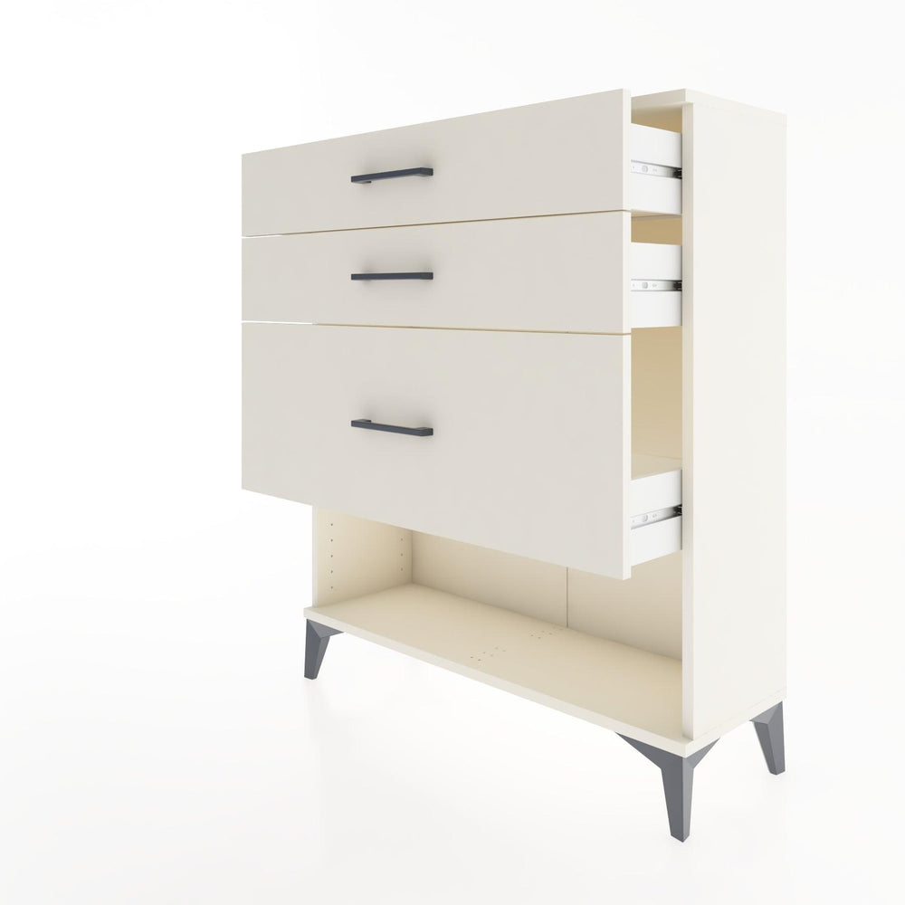 Woodntry Modular Dresser Moonstone 88x30x94 cm with Drawers and Shelves CR15-1