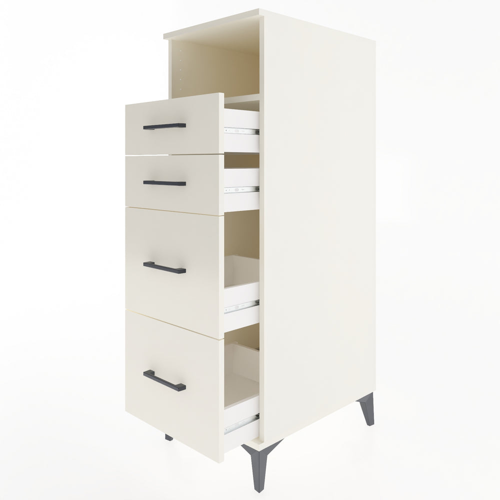 Woodntry Modular Cabinet Moonstone 44x59x122 cm with Drawers and Shelves CR101-1