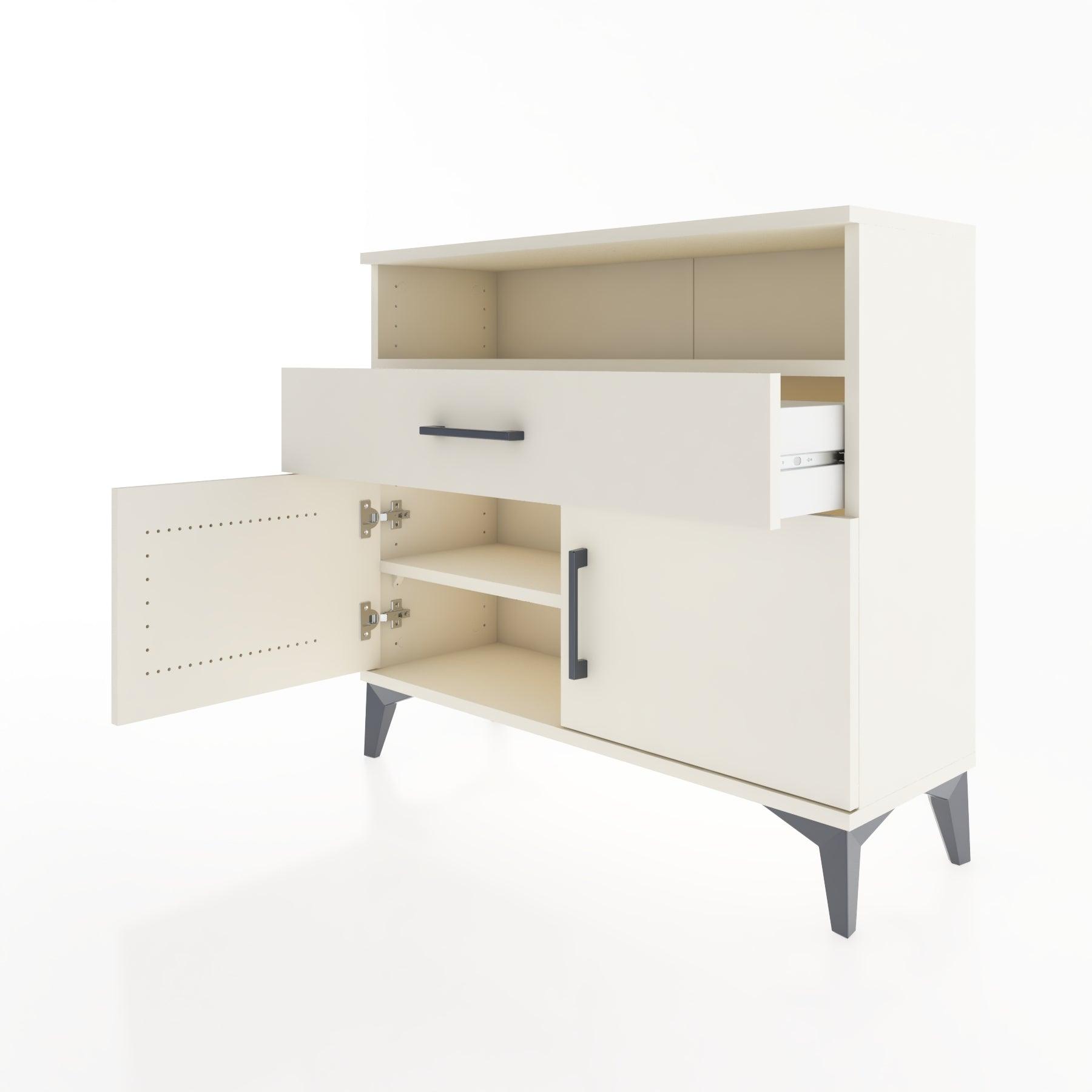 Woodntry Modüler Şifonyer Kapak Raf Çekmeceli 88x30x68 cm Aytaşı - Woodntry