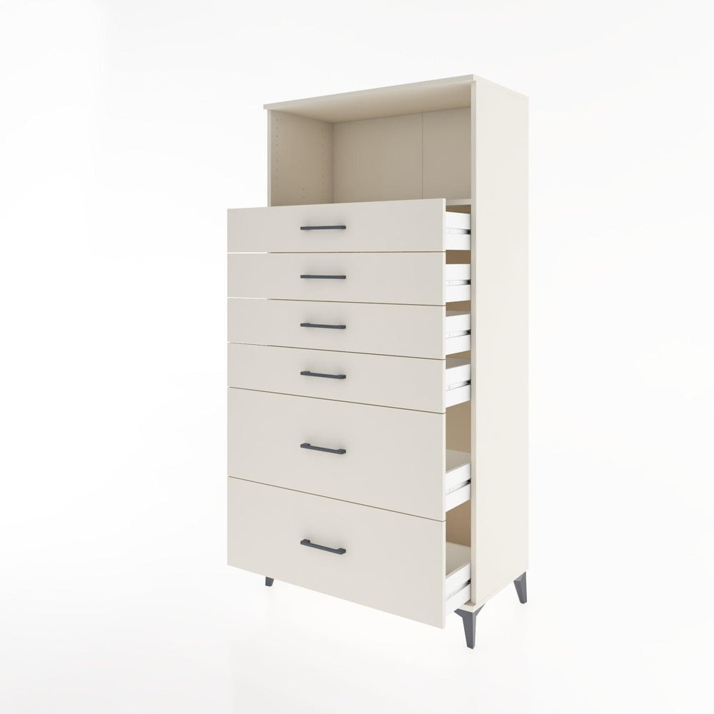 Woodntry Modular Cabinet Moonstone 88x44x170 cm with Drawers and Shelves CR45-1