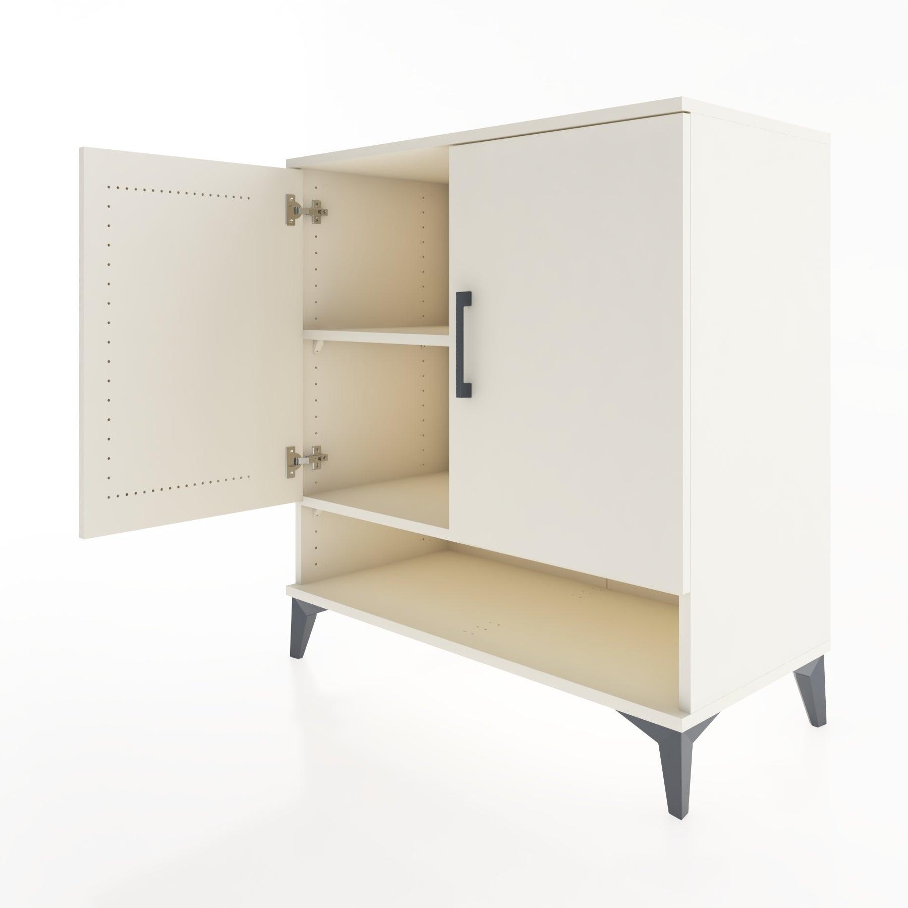 Woodntry Modular Dresser Moonstone 88x44x84 cm with Cover and Shelf KR76-1