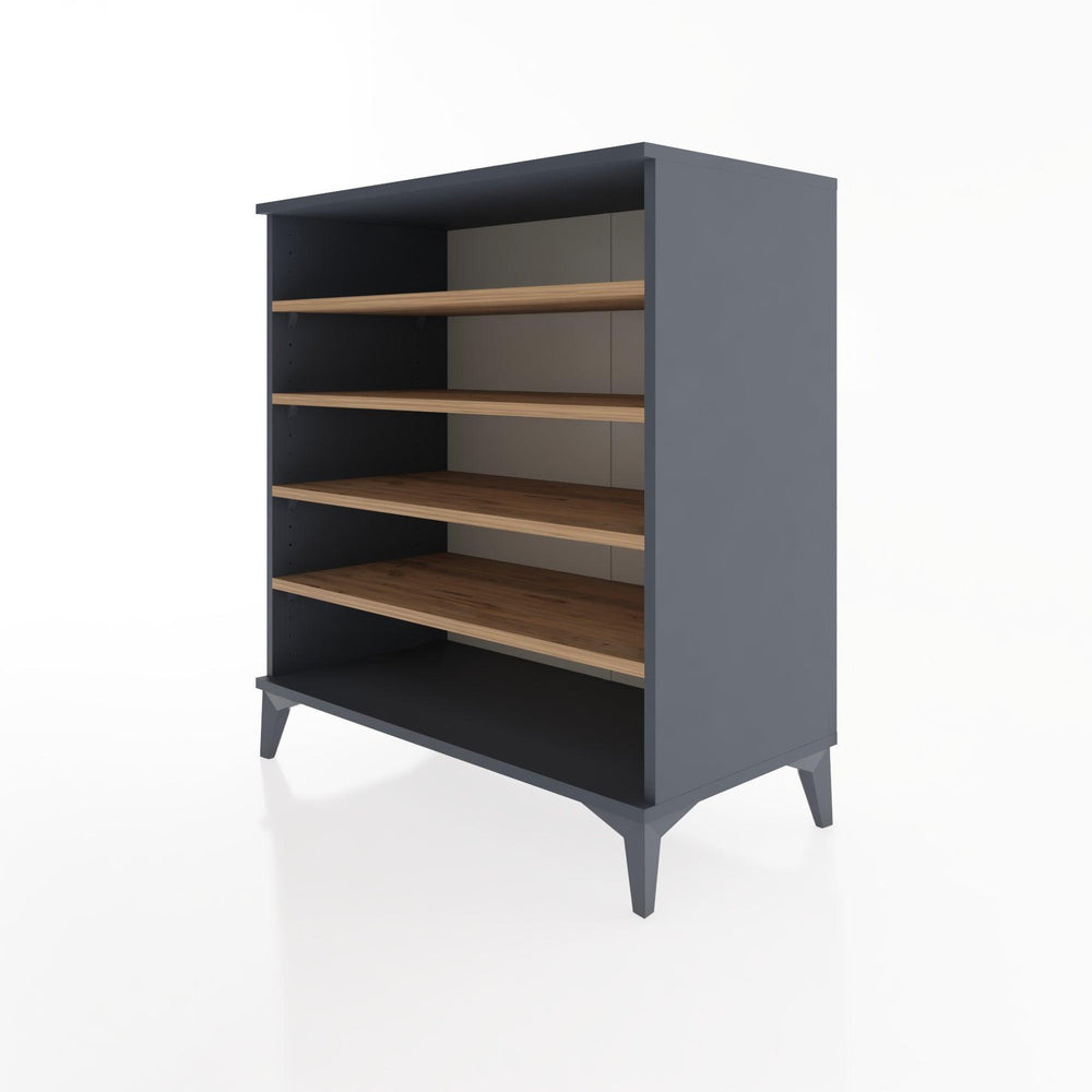 Woodntry Modüler Şifonyer Antrasit 88x44x84 cm Raflı R121-2