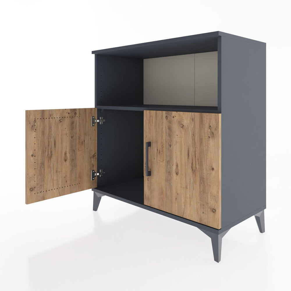 Woodntry Modular Dresser Anthracite 88x44x84 cm with Cover and Shelf KR42-2